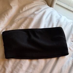 PINK Victoria's Secret Black Swim Tube Top